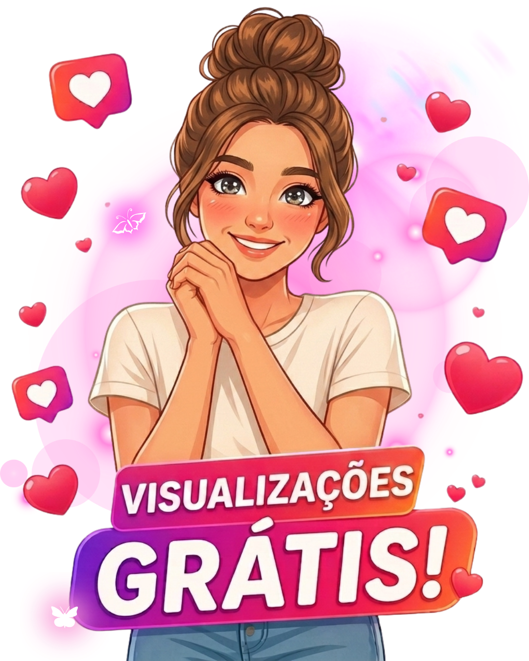 Visualizações Grátis para TikTok e Instagram pela BrasilSeguidores.com